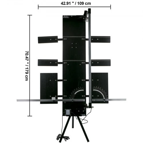 Koduva VEVOR putplasčio pjovimo staklės, 42 cm maksimalus pjovimo storis, 115 cm maksimalus pjovimo ilgis, 0–90°