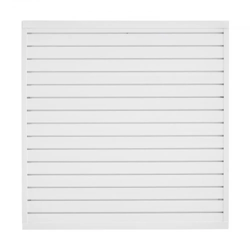 Koduva VEVOR PVC slatwall panelė garažui, 4 x 4 pėd., balta, modulinė, lengvai montuojama