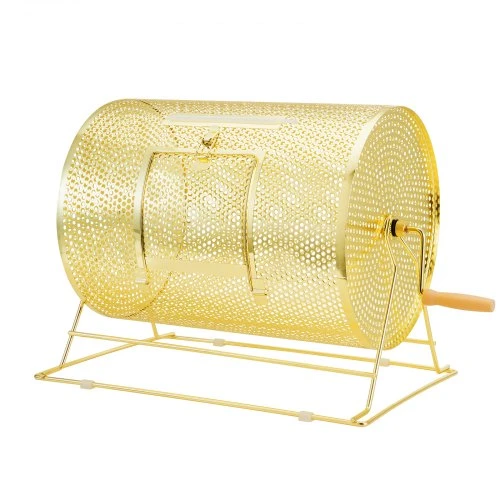 VEVOR Raffle drum 16-ST, žalvario dengtas, 409 x Ø304 mm