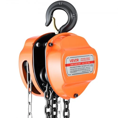 VEVOR Rankinė grandininė talė, 1/2 t, 3 m, oranžinė