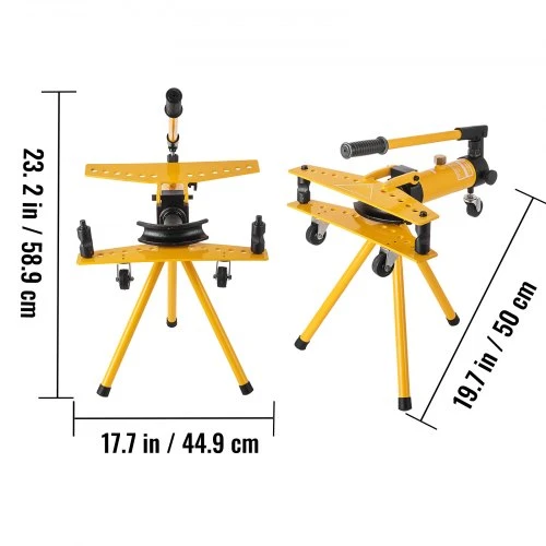 VEVOR Rankinė hidraulinė vamzdžių lenkimo mašina SWG-1, 10 t, 6,4–25,4 mm, 6 formos