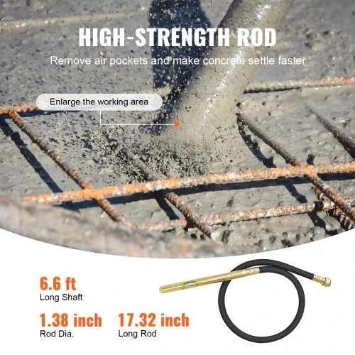 VEVOR Rankinis betono vibratorius, 960 W, 4000 aps./min, 2 m kotas