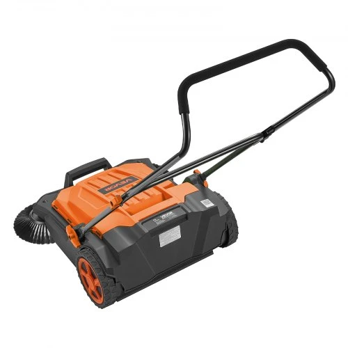 VEVOR Rankinis grindų šlavimo įrenginys, 650 mm šlavimo plotis, 18,9 l talpa, oranžinis