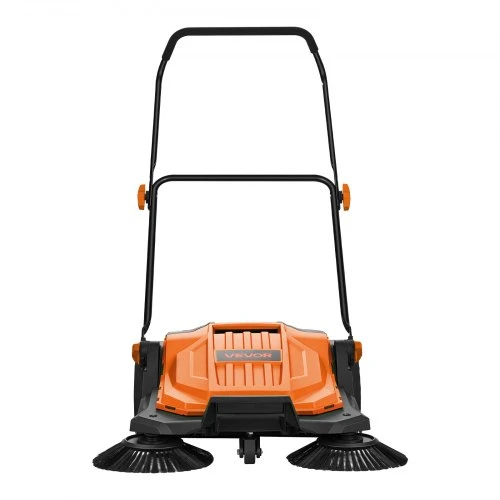 VEVOR Rankinis grindų šlavimo įrenginys, 650 mm šlavimo plotis, 18,9 l talpa, oranžinis