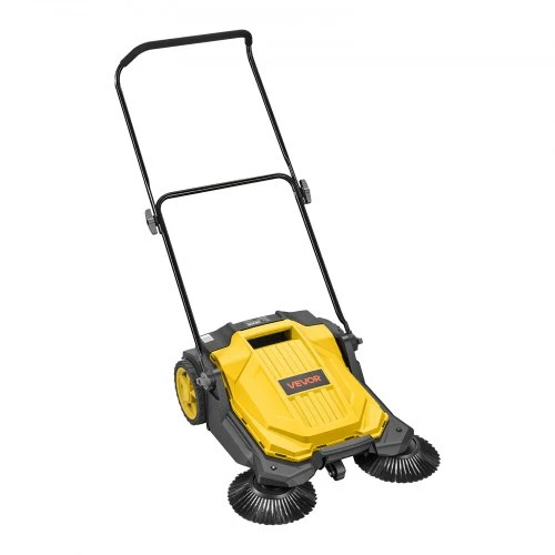 VEVOR Rankinis grindų šluotuvas, 650 mm, 18,9 l, geltonas