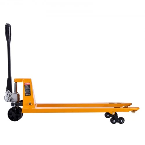 VEVOR Rankinis padėklų vežimėlis 2,5 t, 122 x 68,6 cm šakės, 85–180 mm kėlimo aukštis