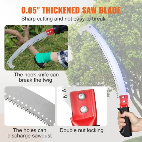 Koduva VEVOR rankinis pole saw, ištraukiamas 1,4-3 m, GZJ-3m