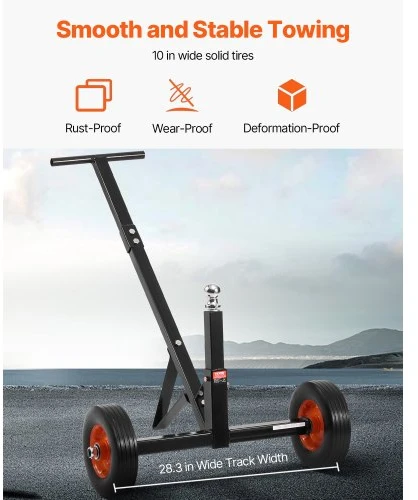 VEVOR Rankinis priekabos pervežimo vežimėlis QYC600-B, 272 kg, plieno