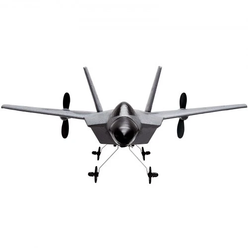 VEVOR RC lėktuvas, 2 kanalų 2,4 GHz radijo bangomis valdomas naikintuvo modelis su 6 ašių giroskopu, 2 baterijos