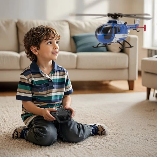 VEVOR RC sraigtasparnis, 2,4 GHz 4 sraigtų nuotolinio valdymo lėktuvas su 6 ašių giroskopu, LED šviesa
