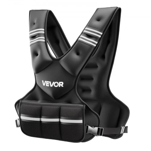 VEVOR Reguliuojama svertinė liemenė 5–9,1kg, juoda