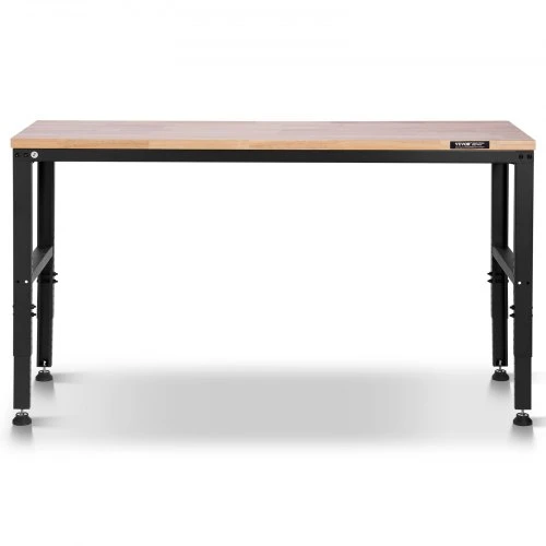VEVOR Reguliuojamas darbastalis, 155 x 51 cm, 68,8–91,4 cm aukščio reguliavimas, su maitinimo lizdais