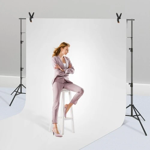 VEVOR Reguliuojamas foto fono stovas 365,7 x 304,8 cm su 6 spaustukais ir krepšiu