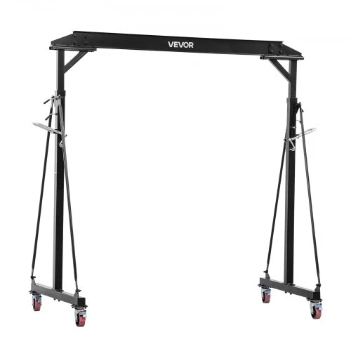 Koduva VEVOR reguliuojamas portalinis kranas, 997,9kg, 2430–3630 mm, su fiksuojamais ratais, plieno, rėmas
