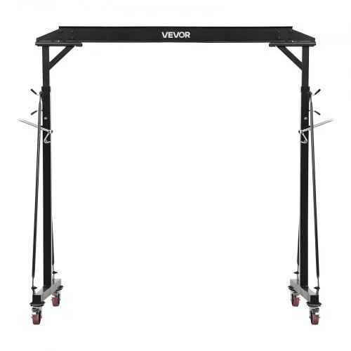 Koduva VEVOR reguliuojamas portalinis kranas, 997,9kg, 2430–3630 mm, su fiksuojamais ratais, plieno, rėmas