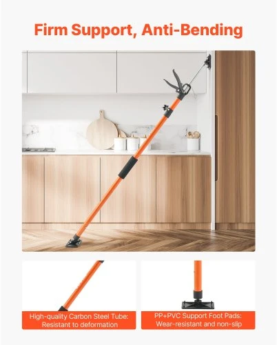 Koduva VEVOR reguliuojamas spintelių atraminis stulpas, 2 vnt., 116–290 cm, plieno teleskopinis