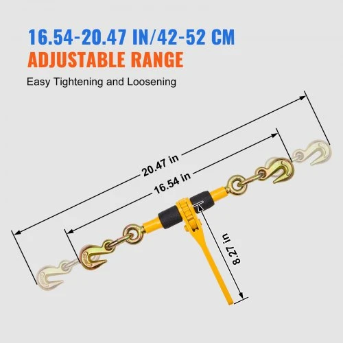 VEVOR Reketiniai grandinės įtempikliai, 1/4"–5/16", 2600 lbs, 4 vnt.