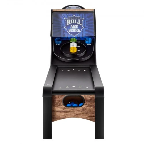 VEVOR „Roll and Score“ klasikinis arkadinis žaidimo stalas, 2,74 m, su LED skaitikliu, garsu ir automatiniu kamuoliukų grąžinimu