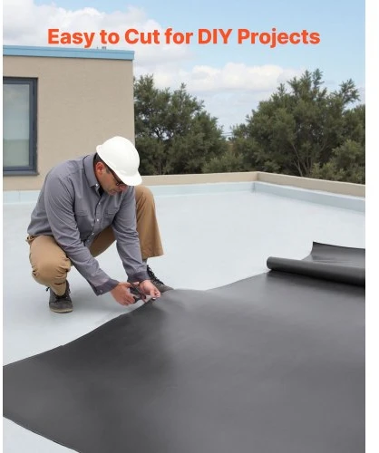 Koduva VEVOR ruloninė stogo danga, 15 x 20 ft, 45 mil EPDM guminė danga
