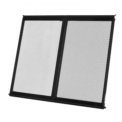 VEVOR RV durų grotelių apsauga, 622,3 x 508 mm, juoda, aliuminio lydinys