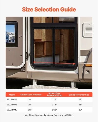 VEVOR RV įėjimo tinklelio apsauga, 571,5 x 508 mm, juoda