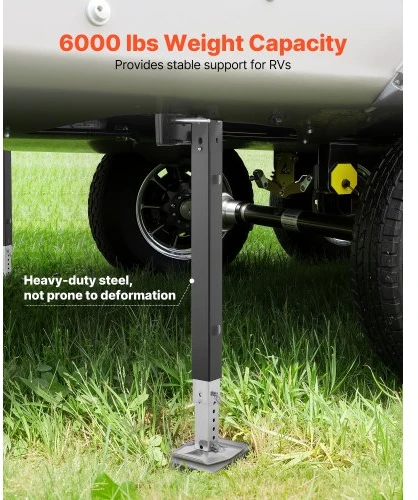 VEVOR RV priekinės penktosios jungties atramos koja 179014, 825 mm, juoda