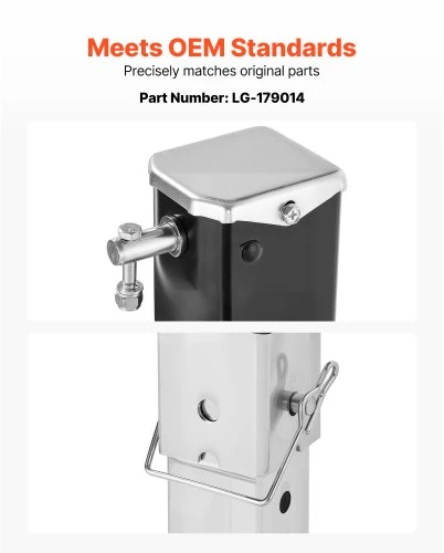 VEVOR RV priekinės penktosios jungties atramos koja 179014, 825 mm, juoda