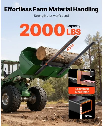 Koduva VEVOR šakiniai palečių laikikliai 907 kg, užmaunami, 149 cm, su reguliuojama stabilizavimo juosta