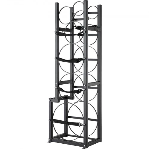 Koduva VEVOR šaldymo agentų balionų stovas, 1 x 50 lb, 2 x 30 lb ir 3 mažiems balionams