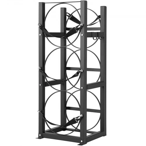 VEVOR Šaldymo cilindrų stovas 3 x 30 lb bakams, 325 × 330 × 840 mm