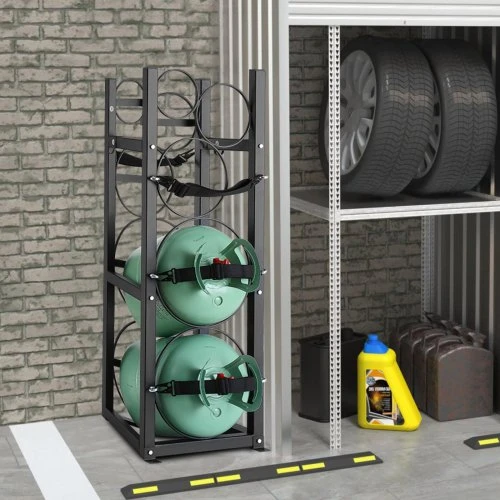 Koduva VEVOR šaldymo dujų balionų stovas 2×30 lb ir 3 mažiems balionams