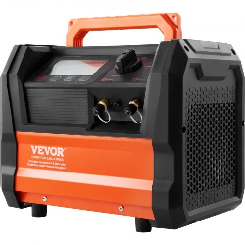 VEVOR Šaltnešio regeneravimo įrenginys, 1 HP, dvigubas cilindras, 3000 aps./min. bešepetėlis variklis