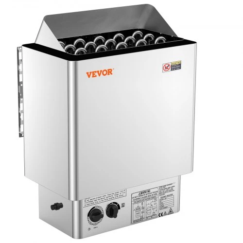 VEVOR Saunos krosnelė, 8 kW elektrinė, 400 V 3N, su 3 h laikmačiu, skirta 8–12 m³