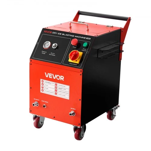 VEVOR Sauso ledo valymo įrenginys, 5kg talpa, su 4 antgaliais, reguliuojamu slėgiu ir sauso ledo kiekiu