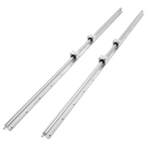 VEVOR SBR20 linijinių kreiptuvų rinkinys, 2 vnt. 2000 mm, su 4 guoliniais slankikliais