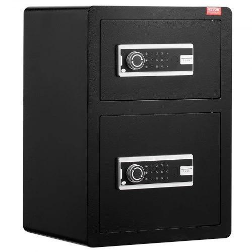Koduva VEVOR seifas su dvigubomis durimis, 3.5 cu.ft, juodas, SS-590SM