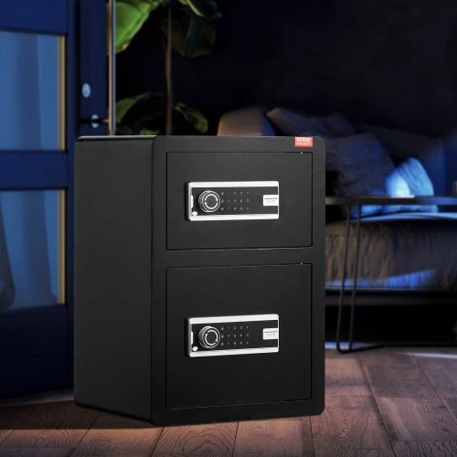 Koduva VEVOR seifas su dvigubomis durimis, 3.5 cu.ft, juodas, SS-590SM