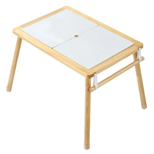 VEVOR Sensory table vaikams su 2 kėdutėmis, medinis, 81,5 x 60 x 50,5 cm, G16SKU3