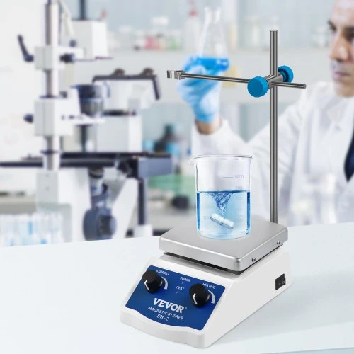 VEVOR SH-2 laboratorinis magnetinis maišytuvas su kaitinimo plokšte, 1000 ml, 0-2000 aps./min., 200 °C, 220 V