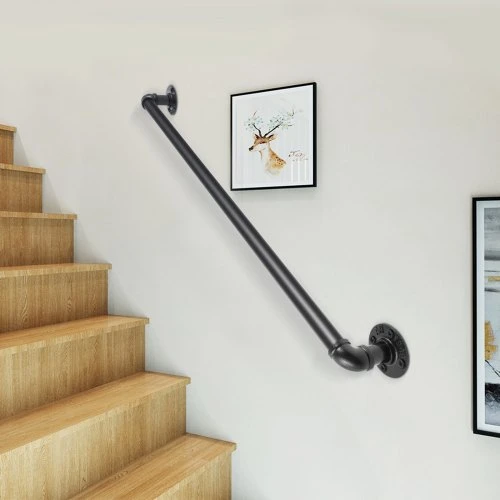 Koduva VEVOR sieninis laiptų turėklas, 61 cm, anglinis plienas