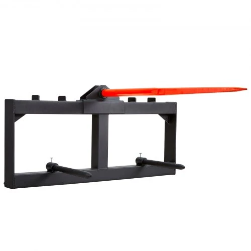Koduva VEVOR šieno smaigas 49", 1600 lbs, krautuvo ir traktoriaus priedas, su 2 stabilizavimo smaigais