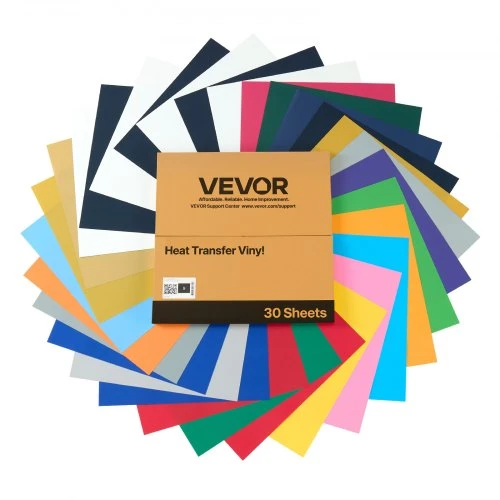 Koduva VEVOR šilumos perdavimo vinilas, 30 vnt., 304,8 x 304,8 mm, įvairių spalvų