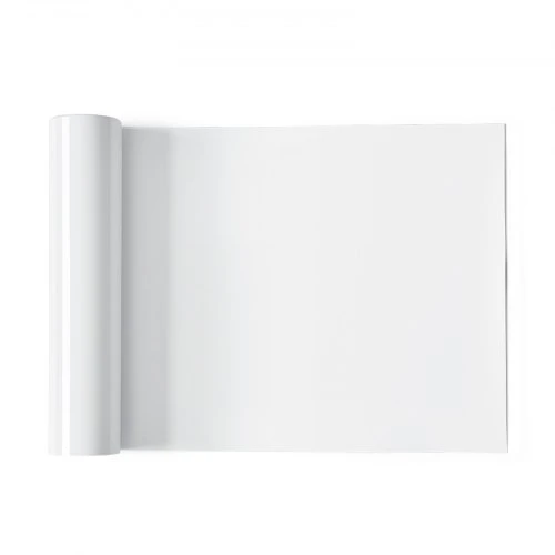 Koduva VEVOR šilumos perkėlimo vinilas, blizgios baltos spalvos, 304,8 x 15240 mm