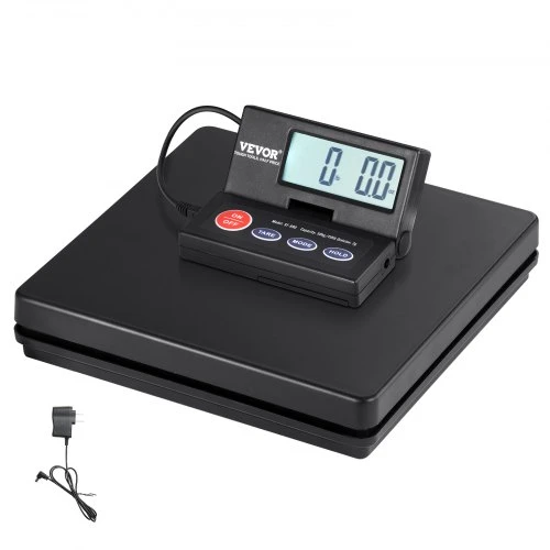 Koduva VEVOR siuntų svarstyklės, skaitmeninės pašto svarstyklės 49,9kg x 2 g, AC/DC, LCD