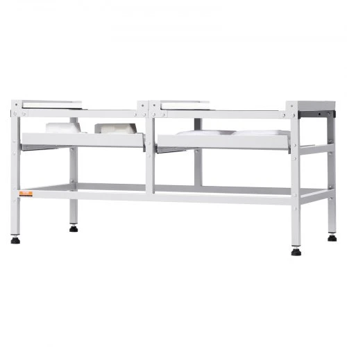 VEVOR Skalbyklės stovas, 1230 x 635 mm, 267 kg, su dvigubais padėklais