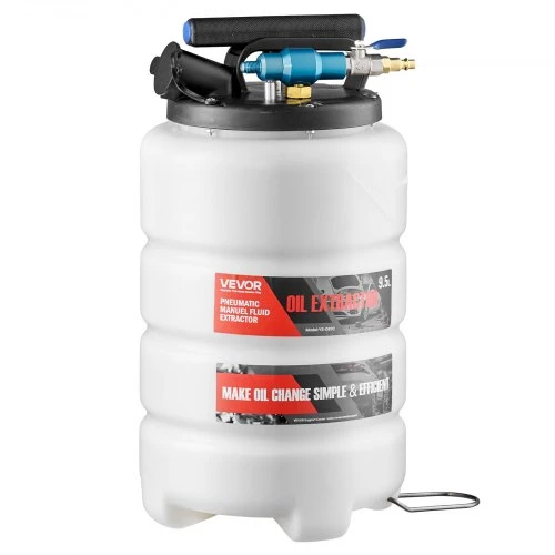 VEVOR Skysčių ištraukiklis, 9,5 L, pneumatinis / rankinis vakuuminis
