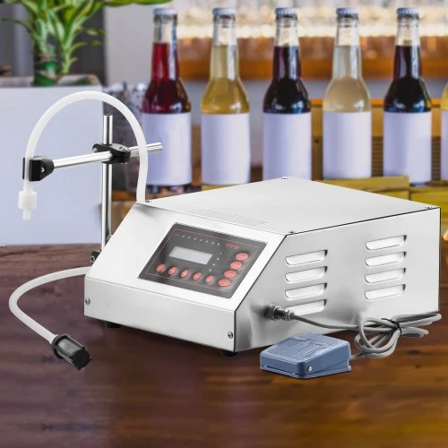 VEVOR Skysčių pildymo mašina GFK-160, 5–3500 ml, LCD ekranas, skaitmeninis valdymas
