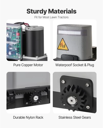 VEVOR Slankiojamų vartų automatika MD280, 280 W, iki 20 m, 816 kg