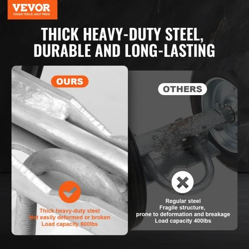 VEVOR Slankiojančių vartų rinkinys, 6 col. ratukų hardware rinkinys, C tipo