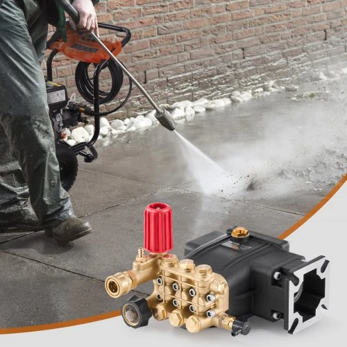 Koduva VEVOR slėginio plovimo siurblys, horizontalus triplex stūmoklinis, 19 mm (3/4") velenas, 227 bar (3300 PSI), 9,5 L/min